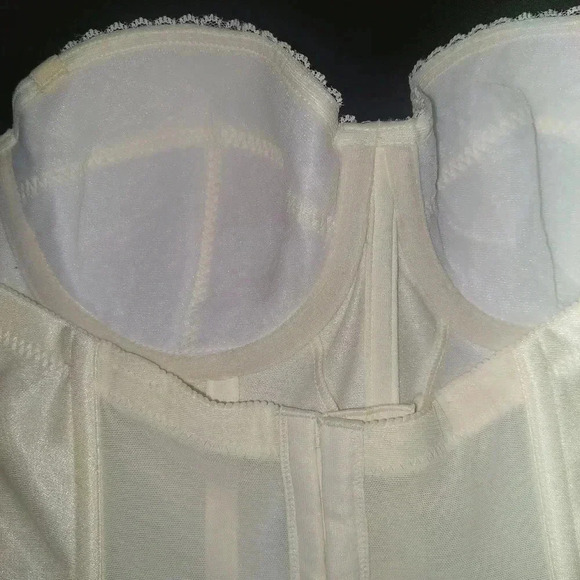 Dominique Intimate Apparel Longline Torsolette Bridal Corset -  Ivory 36B - Picture 6 of 9